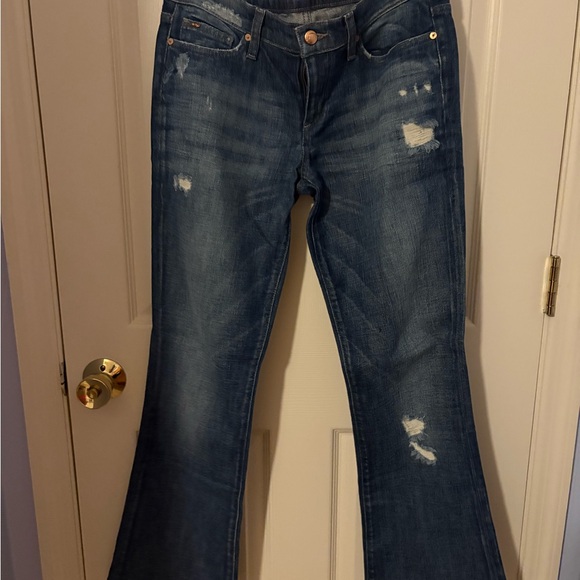 Joe’s “Rocker” Blue Distressed Jeans - Picture 1 of 4